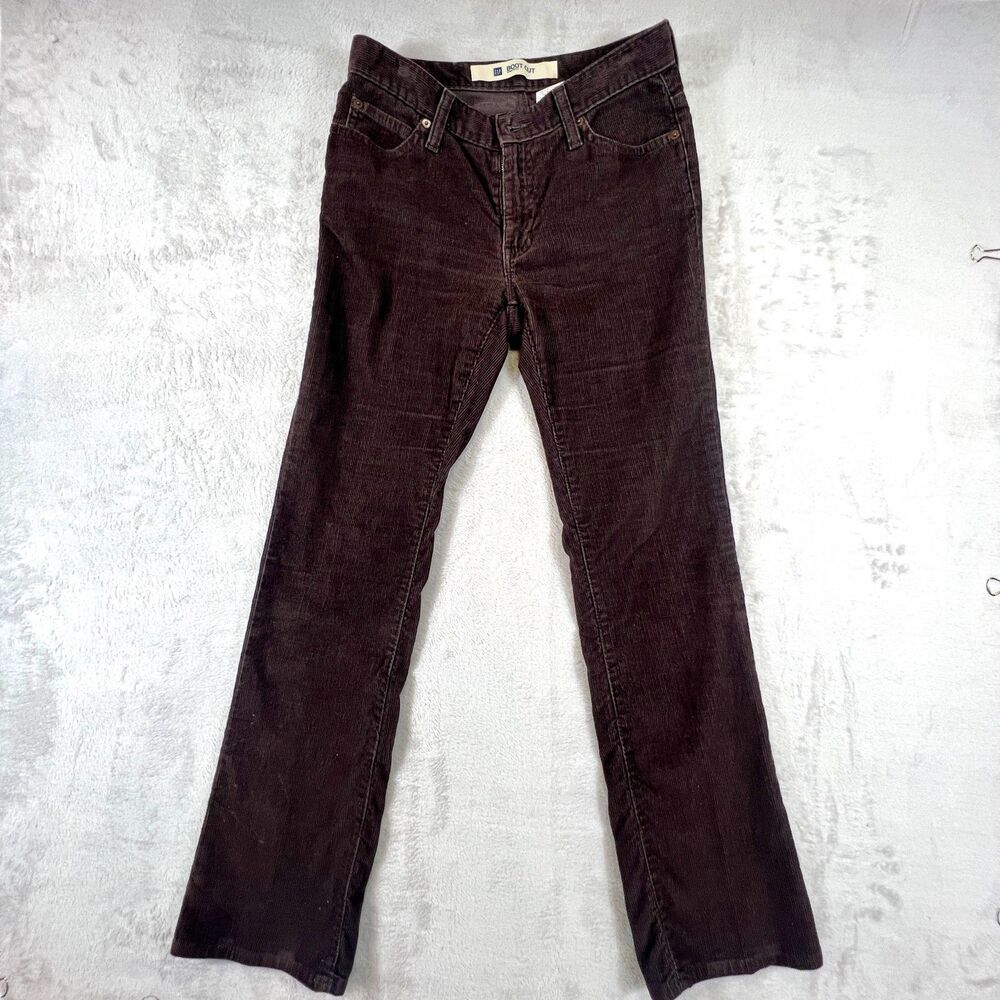 GAP VTG Bootcut Brown Corduroys Mid/High Rise 5 Pocket size 2